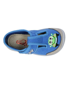 BAREFOOT Detské papuče prezuvky modré