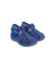 Detské textilné sandálky modré