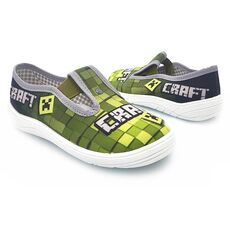Dětské bačkory / přezůvky zelené barvy CRAFT | ortopedická stélka