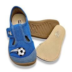 Chlapčenské barefootové papuče modré