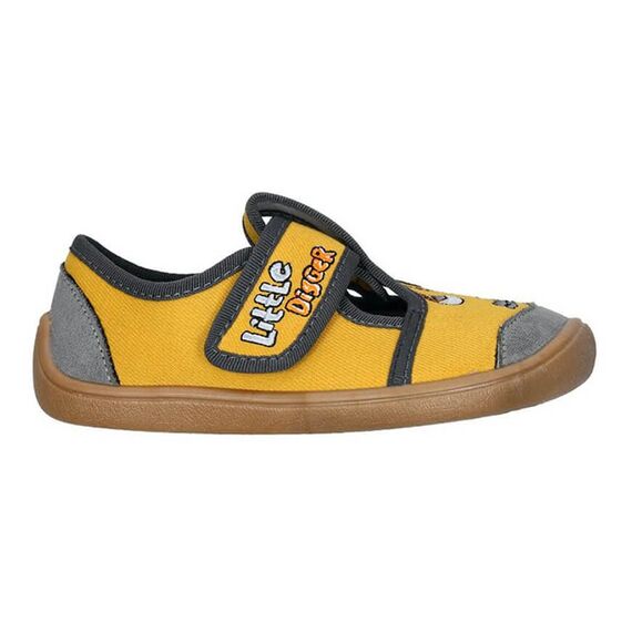 BAREFOOT dětské bačkory žlutohnědé