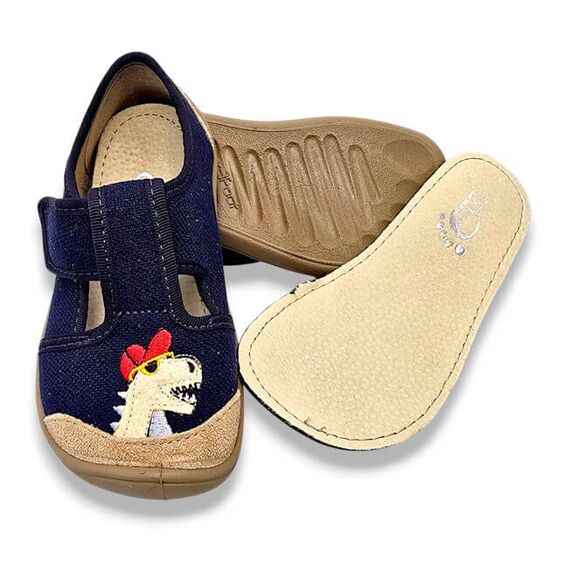 BAREFOOT detské papuče modré